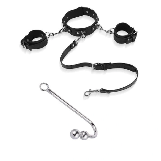 Anal Hooks and Hook Collar Anal 5334 Cuffs with Beaded Elegant 0901